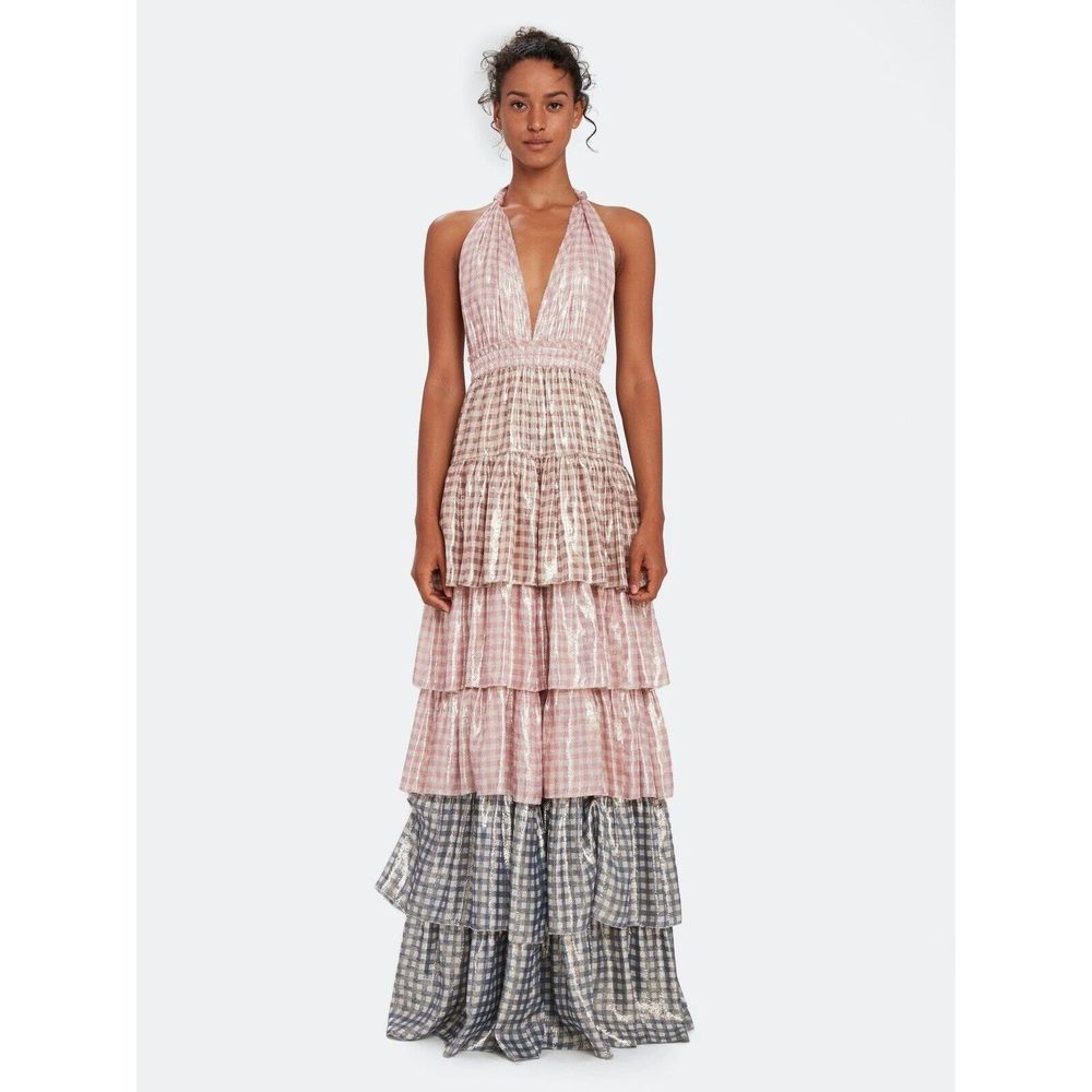 LOVESHACKFANCY Clarissa Ruffle Maxi Dress  Size Medium